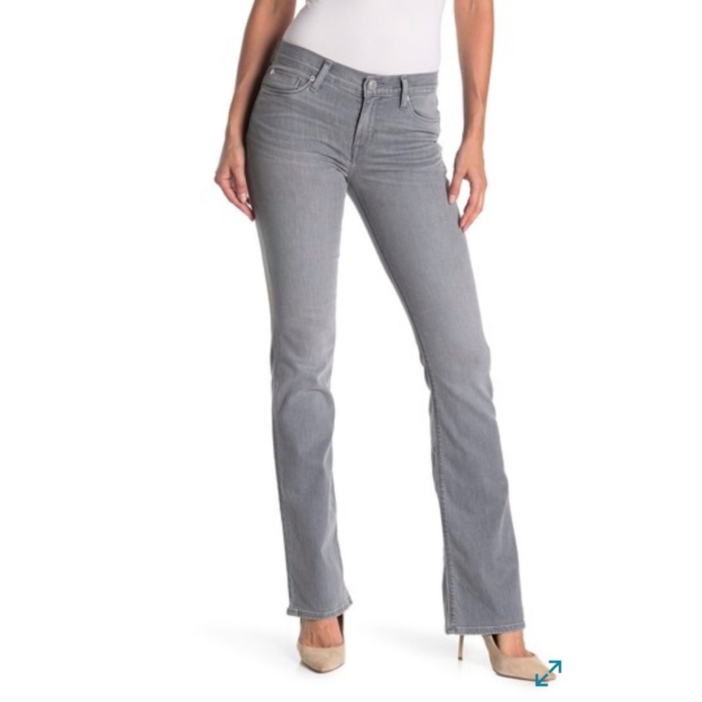 The Limited 312 Bootcut Jeans Size 4 Long Gray Mid-Rise Stretch NWOT